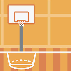 Image showing Background of basketball court.