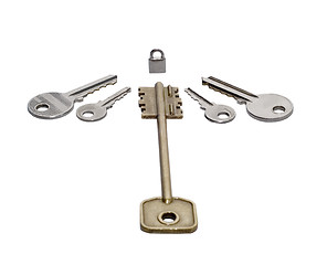 Image showing keys and lock