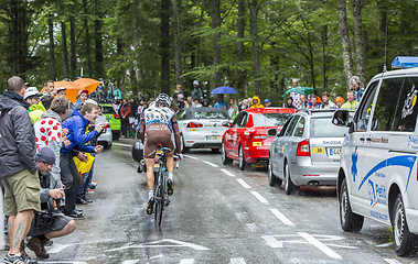 Image showing The Cyclist Christophe Riblon - Tour de France 2014