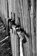 Image showing Wooden gate.