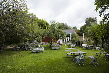 Image showing garden cafe