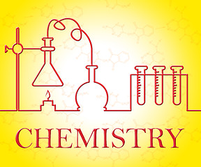 Image showing Chemistry Experiment Indicates Evaluation Scientist And Observat