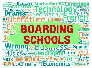 Image showing Boarding Schools Represents Studying Learning And Boarder