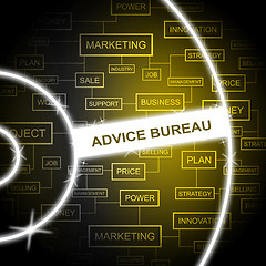 Image showing Advice Bureau Represents Answers Agency And Faq