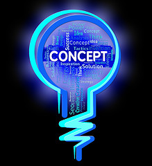 Image showing Concept Lightbulb Means Thinking Hypothesis And Thoughts