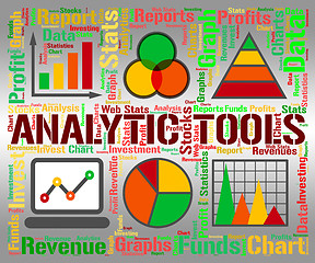 Image showing Analytic Tools Shows Data Analytics And Graph