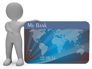 Image showing Credit Card Means Commerce Finance And Purchasing 3d Rendering