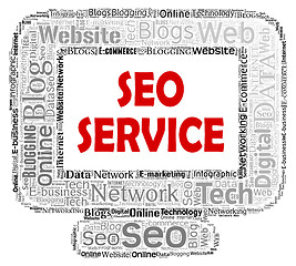 Image showing Seo Service Shows Search Engine And Business