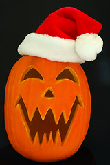 Image showing Jack O Lantern Santa
