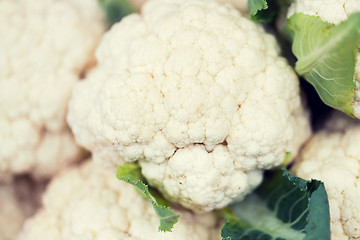 Image showing close up of cauliflower at street market