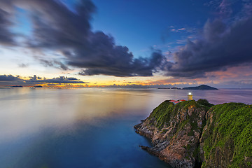 Image showing lighthouse during sunrise