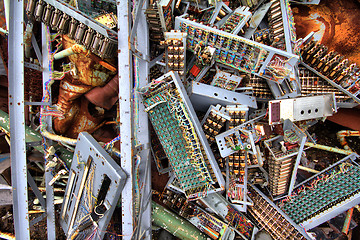 Image showing discarded obsolete electronic equipment