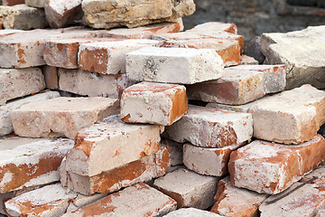 Image showing old red bricks 