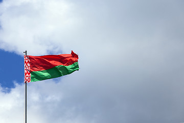 Image showing flag of the Republic of Belarus  