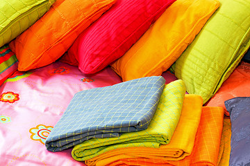 Image showing Colorful bedding