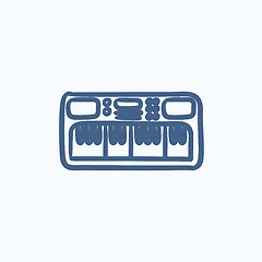 Image showing Synthesizer sketch icon.