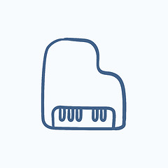 Image showing Piano sketch icon.