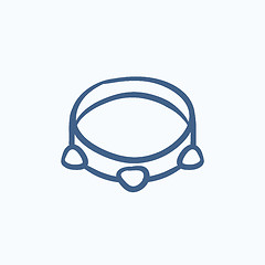 Image showing Tambourine sketch icon.