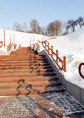 Image showing winter season, the snow  