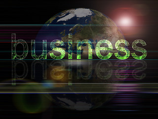 Image showing Global background series- Business