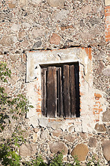 Image showing close-up of old building  