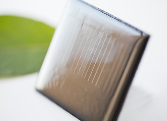 Image showing close up of solar battery or cell