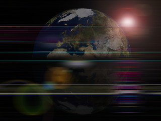 Image showing Global background series- Earth planet