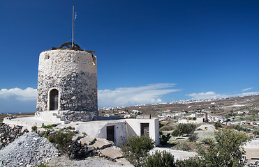 Image showing Mill in Emporio, Santorini, Greece