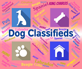 Image showing Dog Classifieds Represents Pups And Canines Media