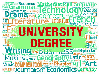 Image showing University Search Represents Educational Establishment And Academy