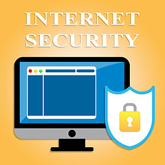 Image showing Internet Security Indicates Protected Web Site And Encryption