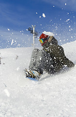 Image showing Snowboarding