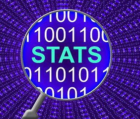 Image showing Online Stats Indicates Web Site Data And Analysis