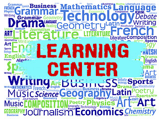 Image showing Learning Center Means Study Words And Education