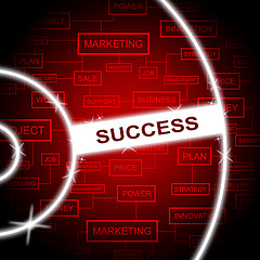 Image showing Success Word Indicates Progress Victor And Prevail