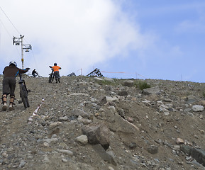 Image showing Mountainbikers