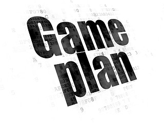 Image showing Business concept: Game Plan on Digital background