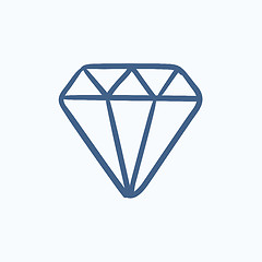 Image showing Diamond sketch icon.