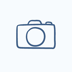 Image showing Camera sketch icon.