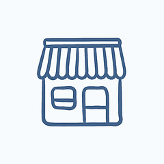 Image showing Shop sketch icon.