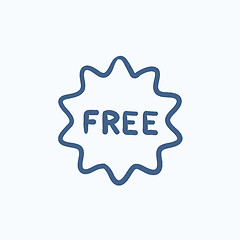 Image showing Free tag sketch icon.