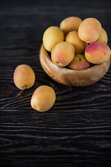 Image showing orange fresh apricots