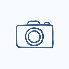 Image showing Camera sketch icon.