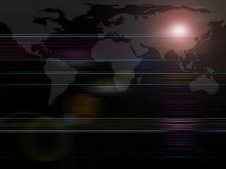 Image showing Global background series- World map