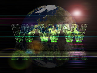 Image showing Global background series- World Wide Web