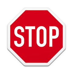 Image showing typical stop sign