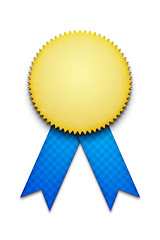 Image showing blank award ribbon badge