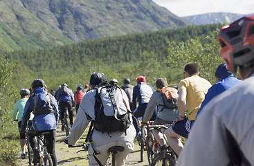 Image showing Bicycling