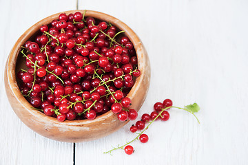 Image showing Fresh red currants