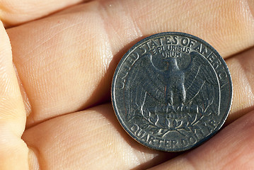 Image showing coin in hand  